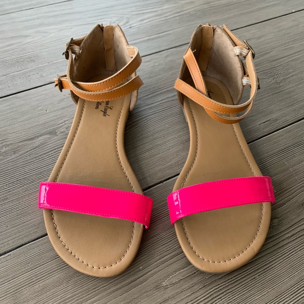 American Eagle sandals.